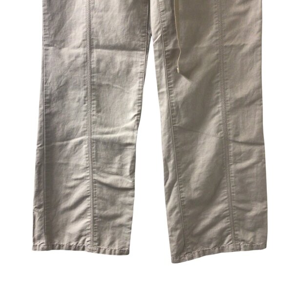 Daughters Of The Liberation Pants Women’s 00 Tan Khaki Linen Utility Wide Leg - Picture 4 of 10